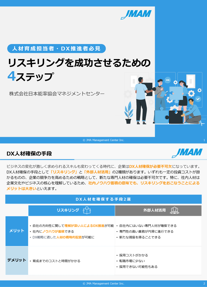 リスキリングを成功させるための4ステップ
