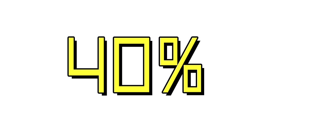 40%