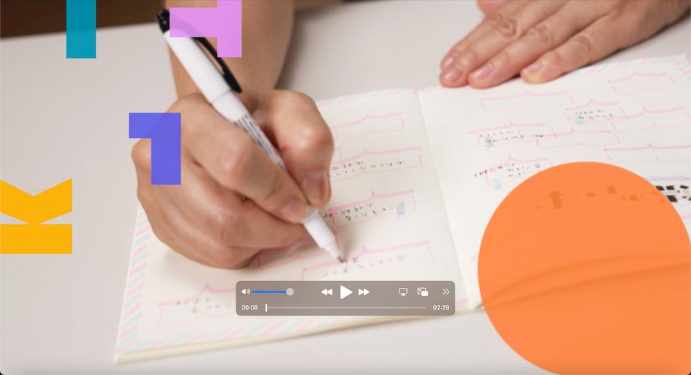 VMC レッスン４　文字で遊んで、自分だけのノートを楽しもう