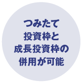 つみたて投資枠と成長投資枠の併用が可能