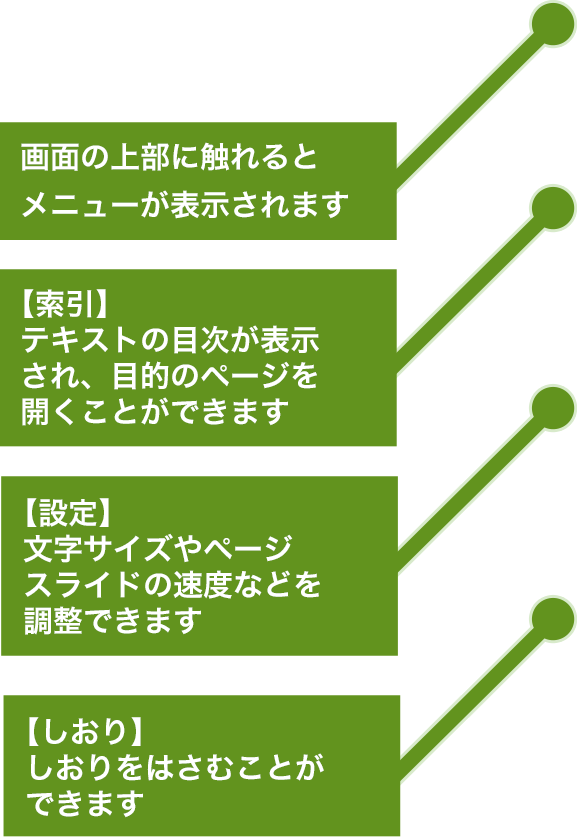 電子テキスト対応