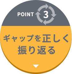 POINT3 ギャップを正しく振り返る